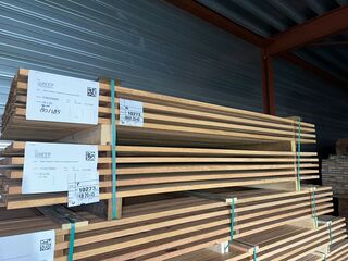 Ca.81x Angelim Pedra hardhouten latten geschaafd, 20x45mm, lengte 245c